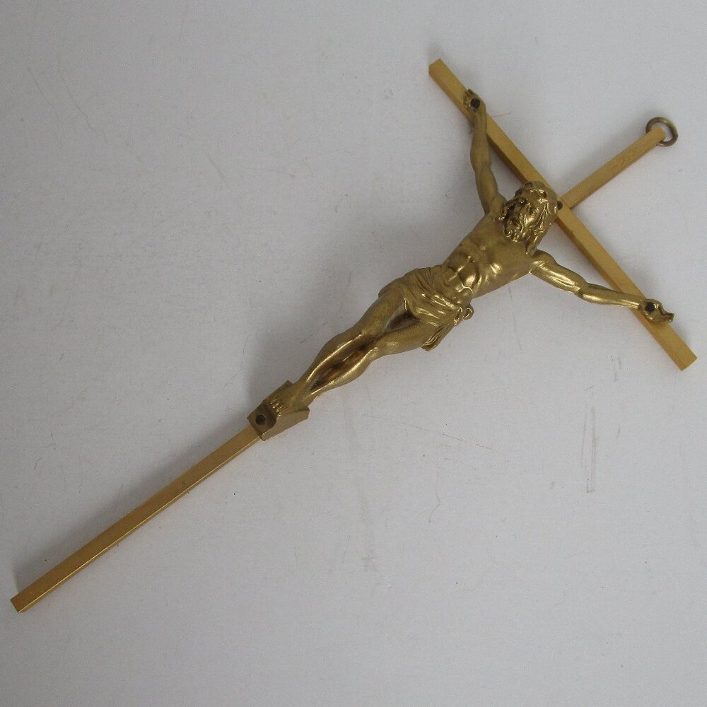 vintage mixed media crucifix